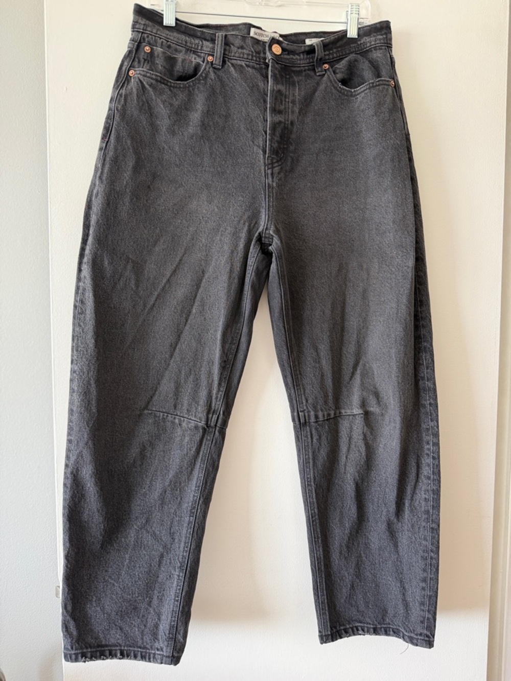 Barrel Black Wash Scotch & Soda The Current High Rise Tapered Leg Jeans 10/30